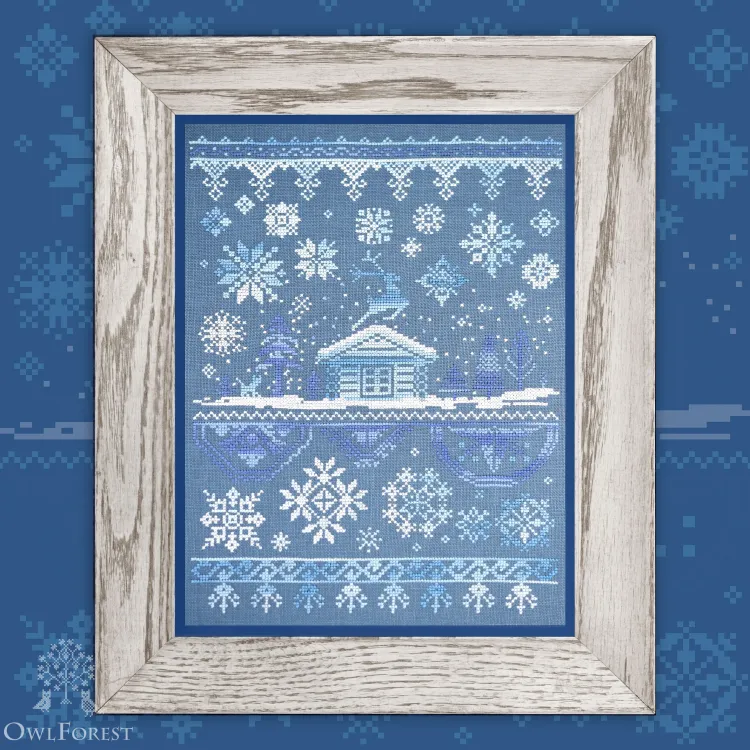 Printed embroidery chart “Silver Hoof. Frost Patterns”