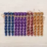 Set of OwlForest Hand-Dyed Threads for the “Heraldic Decorative Letter” Chart (Thread Trade n.a. Kirov)