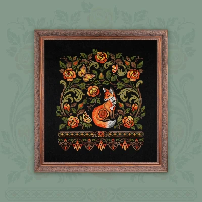 Digital embroidery chart “Tawny Treasure”