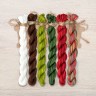 Set of OwlForest Hand-Dyed Threads for the “Viburnum Summer” Chart (Thread Trade n.a. Kirov)