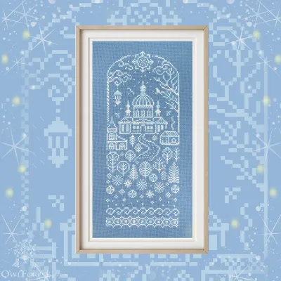 Free embroidery digital chart “Let It Snow”