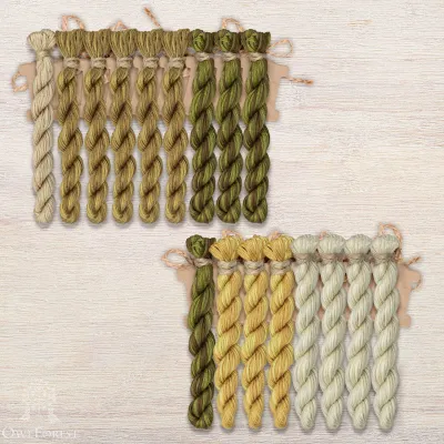 Set of OwlForest Hand-Dyed Threads for the “Undina” Chart (Thread Trade n.a. Kirov)
