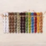Set of OwlForest Hand-Dyed Threads for the “Owl Travellers” Chart (DMC)