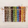 Set of OwlForest Hand-Dyed Threads for the “Owl Travellers” Chart (DMC)