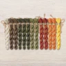 Set of OwlForest Hand-Dyed Threads for the “Tawny Treasure” (DMC) 