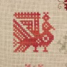 Printed embroidery chart “Peahen Bird”