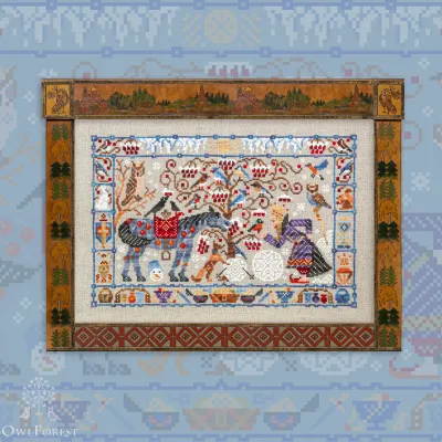 Printed embroidery chart “Winter Treasures”
