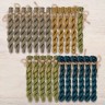 Set of OwlForest Hand-Dyed Threads for the “Wondrous Garden Custodians” Chart (Thread Trade n.a. Kirov)