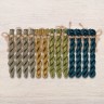 Set of OwlForest Hand-Dyed Threads for the “Wondrous Garden Custodians” Chart (Thread Trade n.a. Kirov)