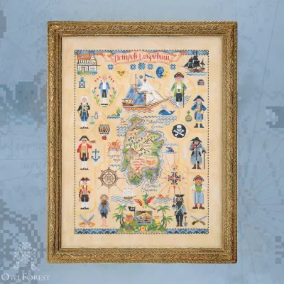 Embroidery kit “Treasure Island”