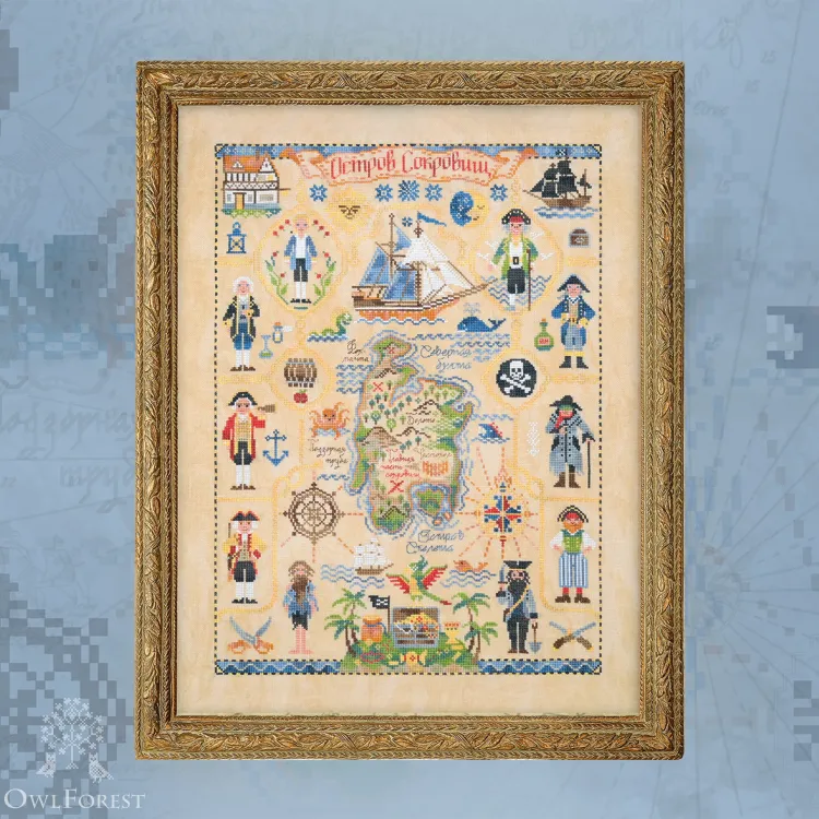 Embroidery kit “Treasure Island”