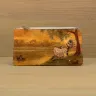“Crocheting Raccoons” Leather Zipper Pouch