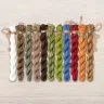 Set of OwlForest Hand-Dyed Threads for the “Owl Travellers” Chart (Thread Trade n.a. Kirov)