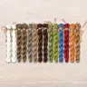 Set of OwlForest Hand-Dyed Threads for the “Owl Travellers” Chart (Thread Trade n.a. Kirov)