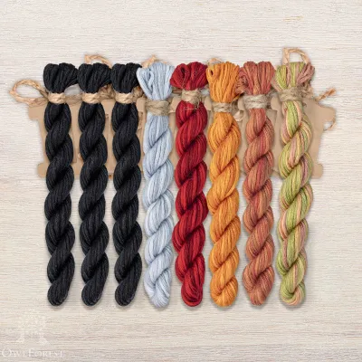 Set of OwlForest Hand-Dyed Threads for the “Moonlight Owl” Chart (Thread Trade n.a. Kirov) Set of OwlForest Hand-Dyed Threads for the “Moonlight Owl” Chart (Thread Trade n.a. Kirov)