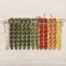 Set of OwlForest Hand-Dyed Threads for the “Queen of Flowers” (Thread Trade n.a. Kirov) 