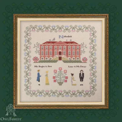 Printed embroidery chart “Pride and Prejudice. Part two. Netherfield.”
