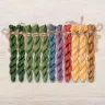 Set of OwlForest Hand-Dyed Threads for the “Floral Decorative Letter” Chart (Thread Trade n.a. Kirov)
