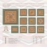 Digital embroidery chart “Mesoamerican Motifs. Lizards” 3 colors