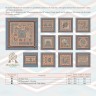 Digital embroidery chart “Mesoamerican Motifs. Lizards” 3 colors