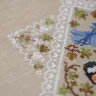 Printed embroidery chart “Lace Framed Birds. Titmice”