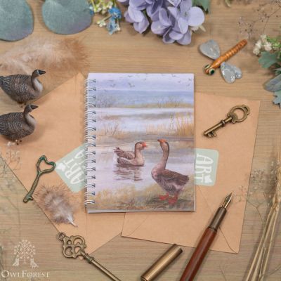 “Wild Geese” A6 Scribbling Pad 