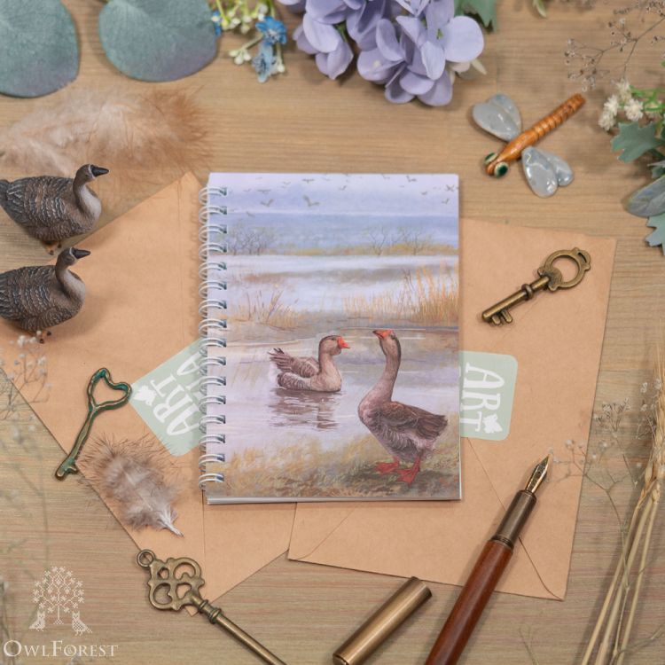 “Wild Geese” A6 Scribbling Pad 