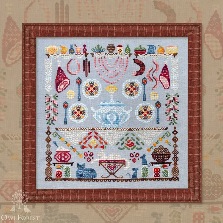 Printed embroidery chart “Solyanka”