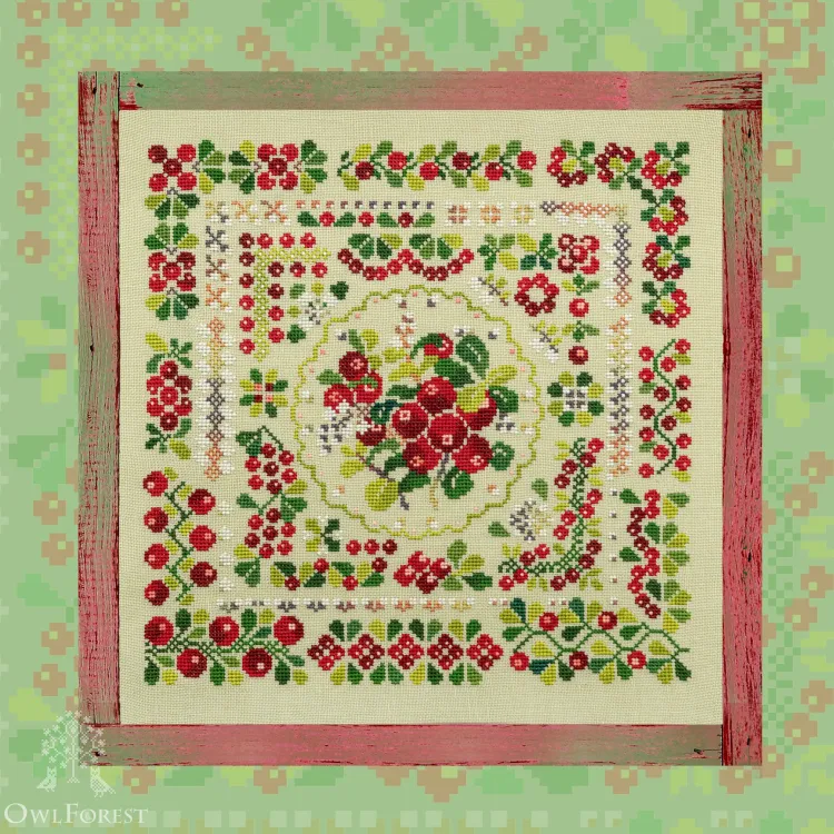 Embroidery kit “Lingonberry Summer”