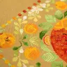 Printed embroidery chart “Tangerine Cats”