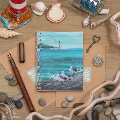 “The Cape of Free Seagull” A6 Scribbling Pad 
