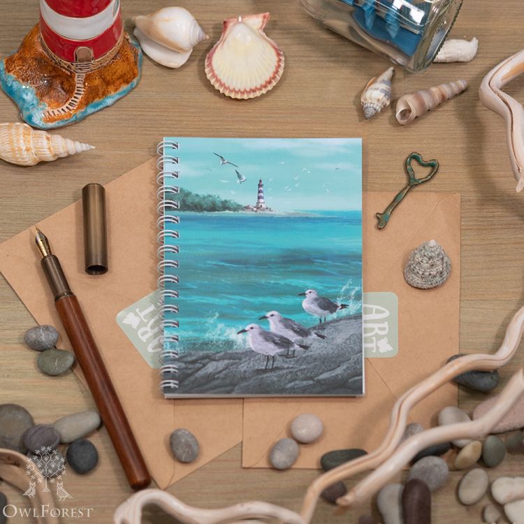 “The Cape of Free Seagull” A6 Scribbling Pad 