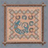 Printed embroidery chart “Mesoamerican Motifs. Lizards” 3 colors