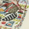 Printed embroidery chart “Forest Houses. Racoons”