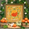 Digital embroidery chart “Tangerine Cats”