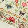 Printed embroidery chart “Strawberry House”