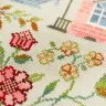 Printed embroidery chart “Strawberry House”