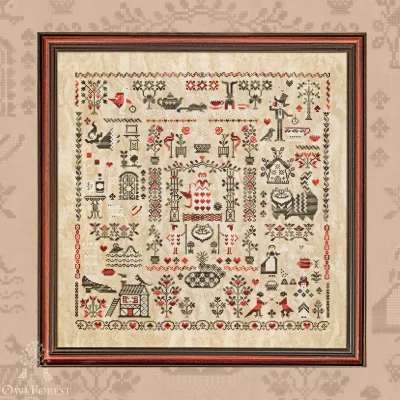 Embroidery kit “Alice in Wonderland” Three-color Option