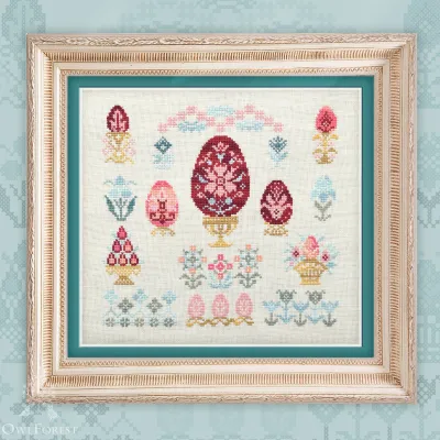 Printed embroidery chart “Easter”
