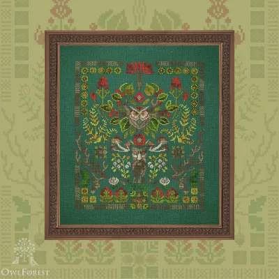 Printed embroidery chart “Wood Spirit”