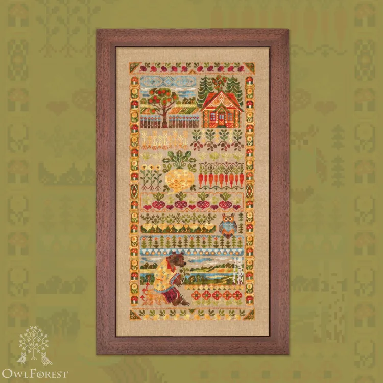 Printed embroidery chart “The Tops and the Roots”