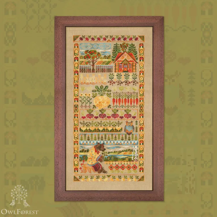 Printed embroidery chart “The Tops and the Roots”