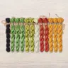 Set of OwlForest Hand-Dyed Threads for the “Tangerine Cats” Chart (DMC)