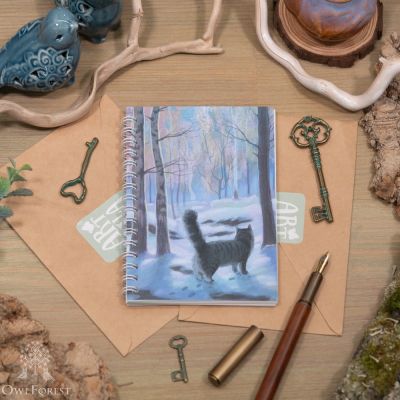 “Forest Cat” A6 Scribbling Pad 