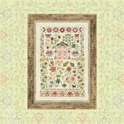 Digital embroidery chart “Strawberry House”