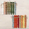 Set of OwlForest Hand-Dyed Threads for the “Fern Flower” Chart (Thread Trade n.a. Kirov)