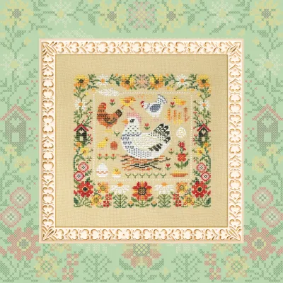 Digital embroidery chart “Speckled Hen”