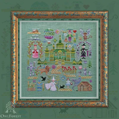 Embroidery kit “Emerald City”