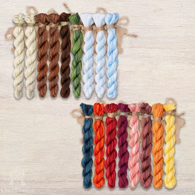 Set of OwlForest Hand-Dyed Threads for the “Solyanka” Chart (Thread Trade n.a. Kirov)