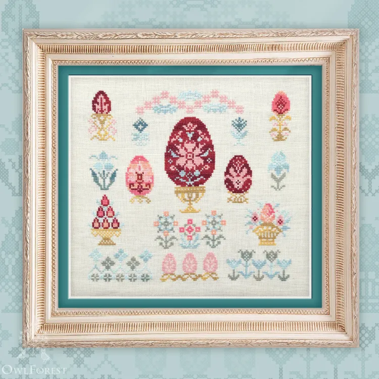 Digital embroidery chart “Easter” – Owlforest Embroidery